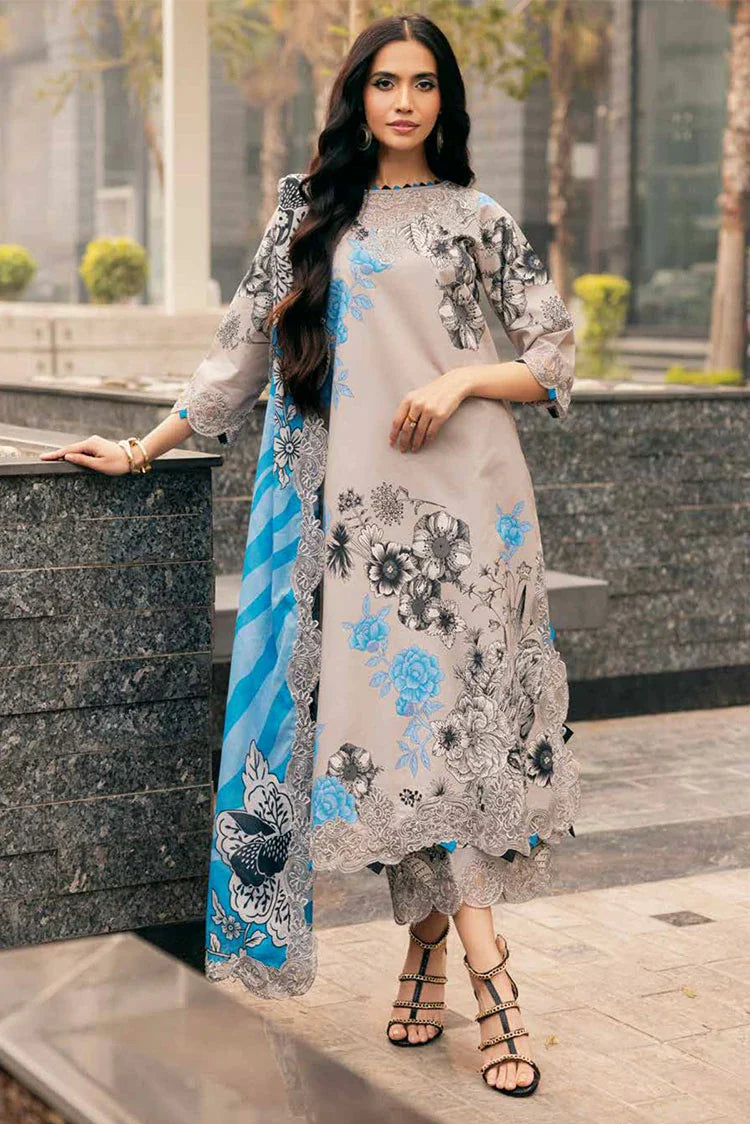 navy blue dress for baby girl Charizma Combination Unstitched Collection 2025