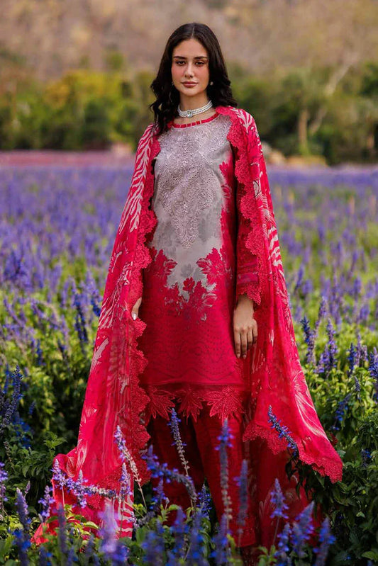 Picture of Charizma - Combination Embroidered Printed Lawn Collection Vol 1 - CC5-02 - Unstitched - Available at Raja Sahib