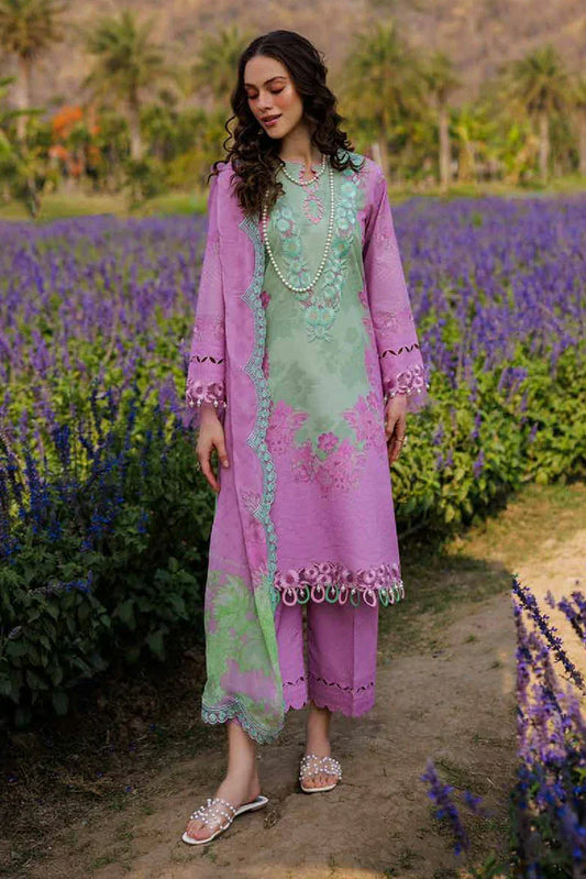 Picture of Charizma - Combination Embroidered Printed Lawn Collection Vol 1 - CC5-03 - Unstitched - Available at Raja Sahib