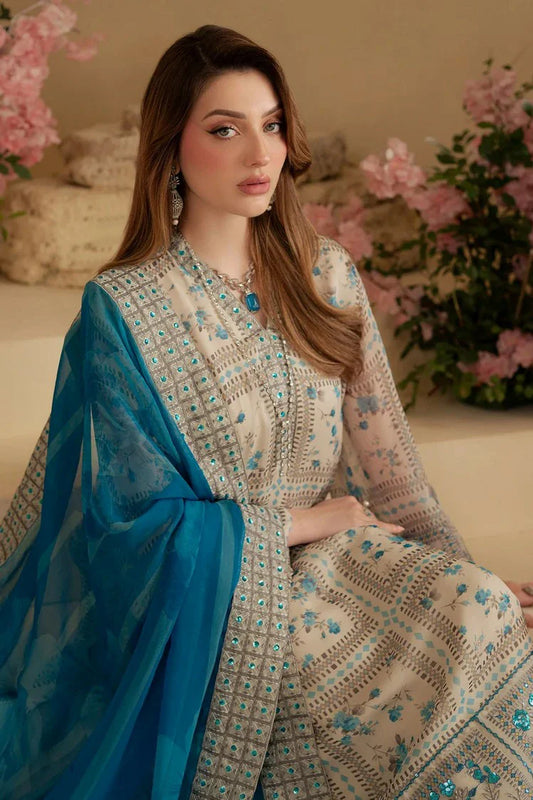 Picture of Nureh - Amaya Embroidered & Printed Chiffon Collection Vol 2 - AM-17 - Unstitched - Available at Raja Sahib
