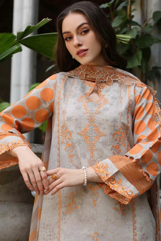Picture of Charizma - Miraas Embroidered Printed Lawn Collection Vol 1 - CMR5-02 - Unstitched - Available at Raja Sahib