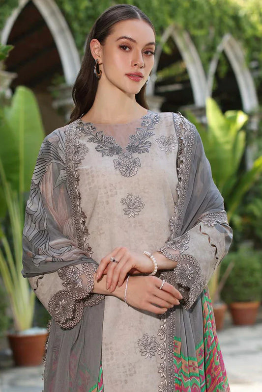 Picture of Charizma - Miraas Embroidered Printed Lawn Collection Vol 1 - CMR5-07 - Unstitched - Available at Raja Sahib