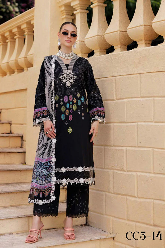 Picture of Charizma - Combination Embroidered Printed Lawn Collection Vol 2 - CC5-14 - Unstitched - Available at Raja Sahib