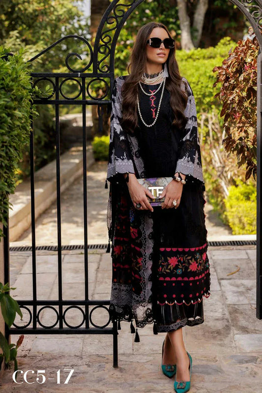 Picture of Charizma - Combination Embroidered Printed Lawn Collection Vol 2 - CC5-17 - Unstitched - Available at Raja Sahib
