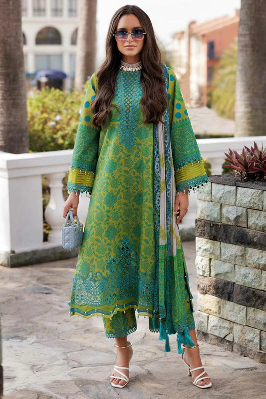 Picture of Charizma - Combination Embroidered Printed Lawn Collection Vol 2 - CC5-18 - Unstitched - Available at Raja Sahib