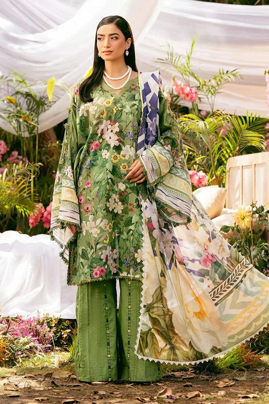 Picture of Elaf - Premium Prints Summer Collection Vol 2 - EPS-1B GREEN EDEN - Unstitched - Available at Raja Sahib