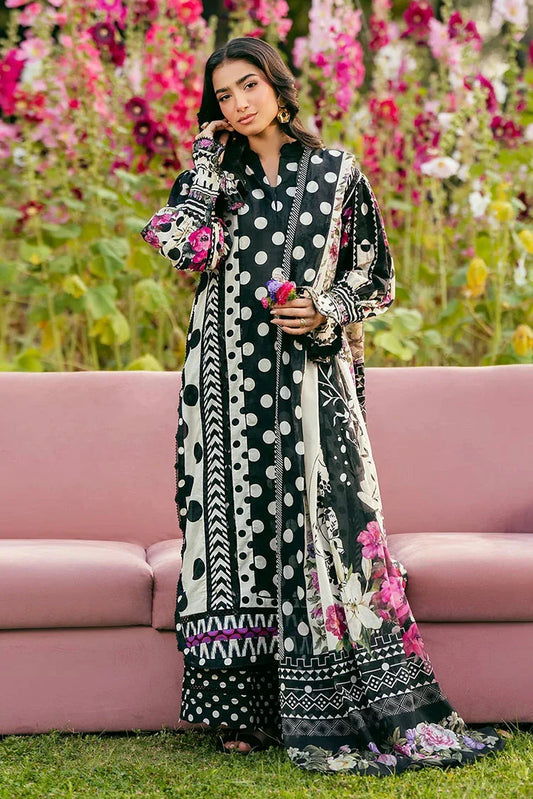 Picture of Elaf - Premium Prints Summer Collection Vol 2 - EPS-2B MYSTIC NOIR - Unstitched - Available at Raja Sahib
