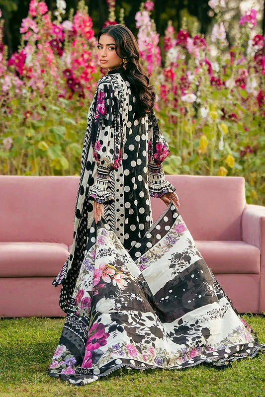 Picture of Elaf - Premium Prints Summer Collection Vol 2 - EPS-2B MYSTIC NOIR - Unstitched - Available at Raja Sahib