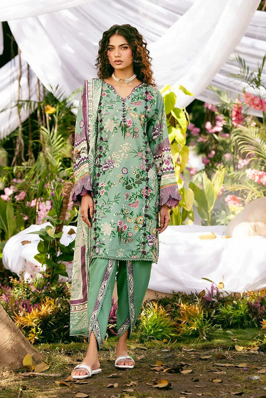 Picture of Elaf - Premium Prints Summer Collection Vol 2 - EPS-8A MINTED DREAM - Unstitched - Available at Raja Sahib