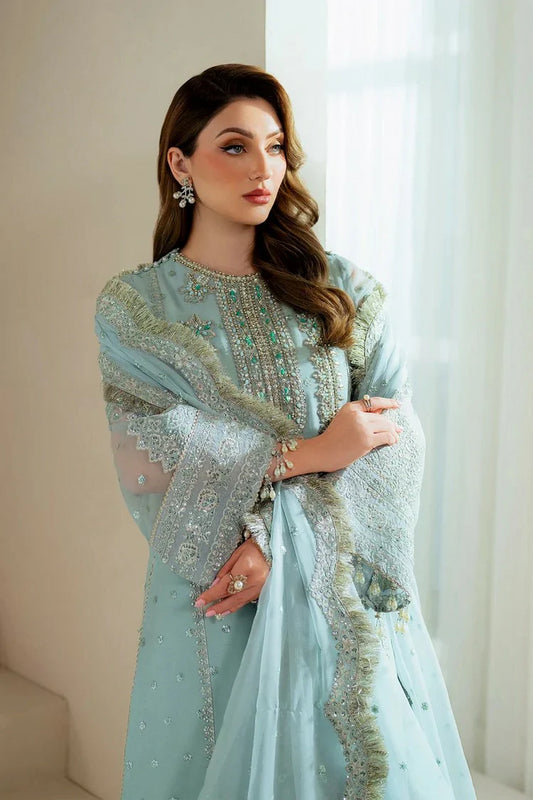 Picture of Alizeh - Aymal Luxury Festive Bamber Chiffon Collection - AF-BHM-4044-Orla - Unstitched - Available at Raja Sahib