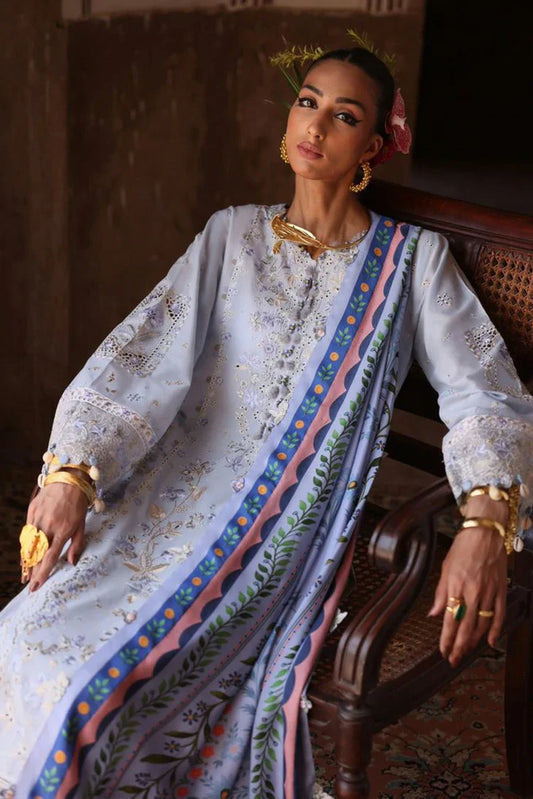Picture of Elan - Lawn Collection - EL25-01B SERENE B - Unstitched - Available at Raja Sahib