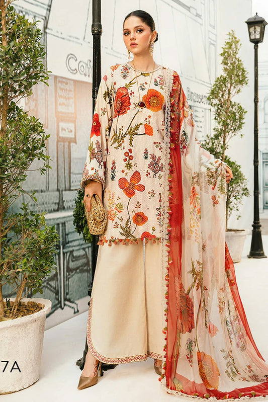 Picture of Maria B - M Prints Eid Edit Vol 2 - MPT-07A - Unstitched - Available at Raja Sahib