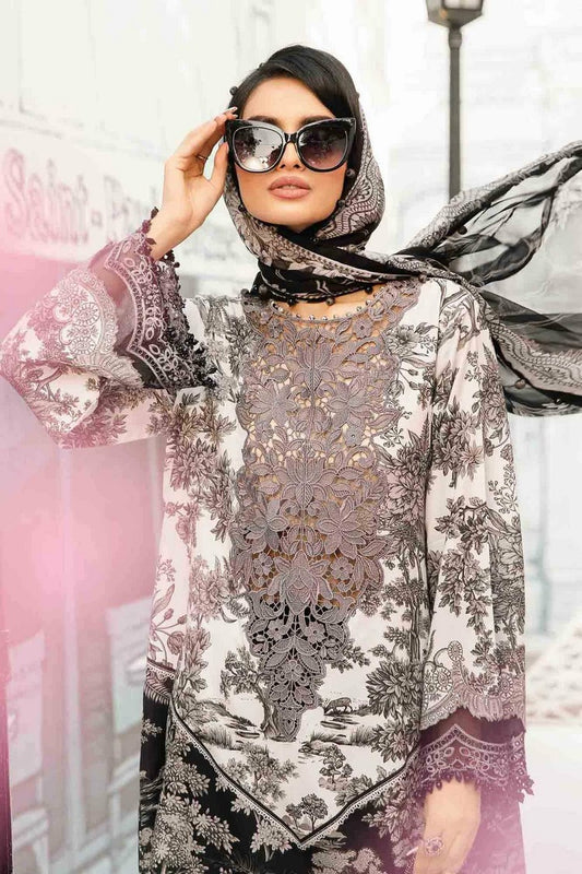 Picture of Maria B - M Prints Eid Edit Vol 2 - MPT-08B - Unstitched - Available at Raja Sahib