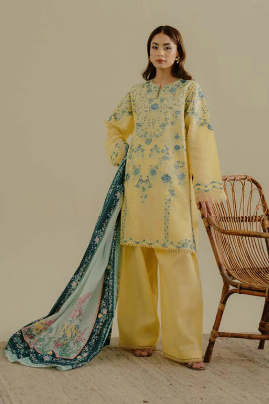 Picture of Zara Shahjahan - Coco Lawn Collection Drop 2 - VELIN-7B - Unstitched - Available at Raja Sahib