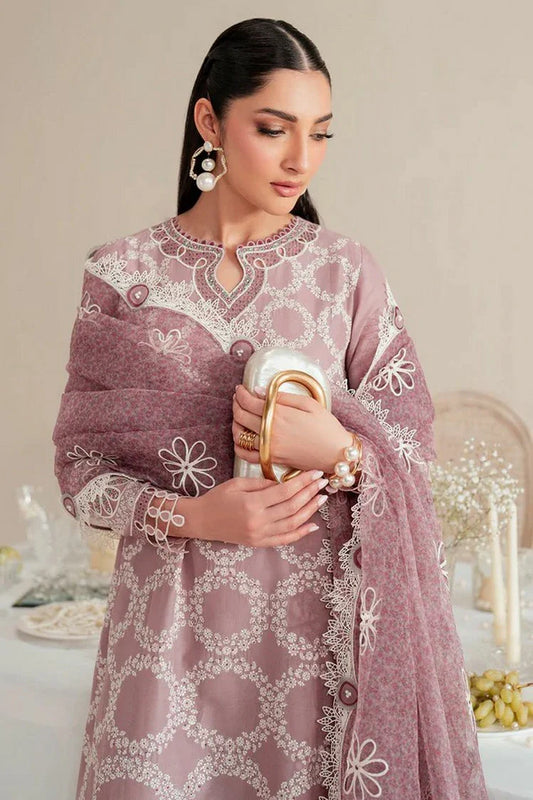 Picture of Jazmin - Iris Luxury Lawn Eid Collection - Design 10 - Unstitched - Available at Raja Sahib