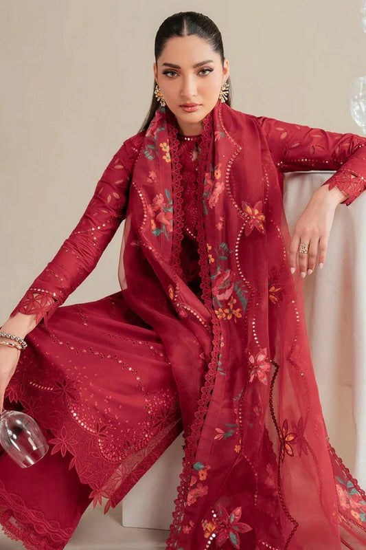 Picture of Jazmin - Iris Luxury Lawn Eid Collection - Design 03 - Unstitched - Available at Raja Sahib