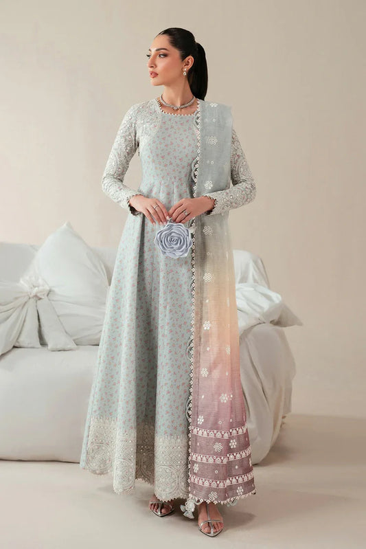 Picture of Jazmin - Iris Luxury Lawn Eid Collection - Design 04 - Unstitched - Available at Raja Sahib