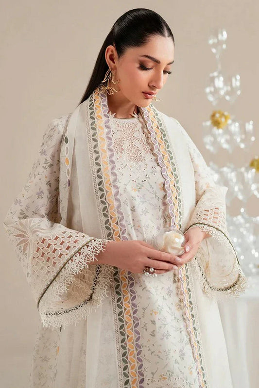 Picture of Jazmin - Iris Luxury Lawn Eid Collection - Design 09 - Unstitched - Available at Raja Sahib