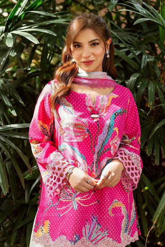 Picture of Asifa & Nabeel - Yakin Lawn Collection - Roseveil-(YKL25-10) - Unstitched - Available at Raja Sahib