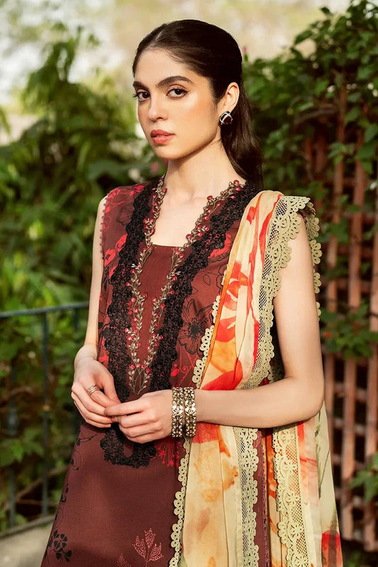 Picture of Asifa & Nabeel - Yakin Lawn Collection - Botanic Haze-(YKL25-15) - Unstitched - Available at Raja Sahib