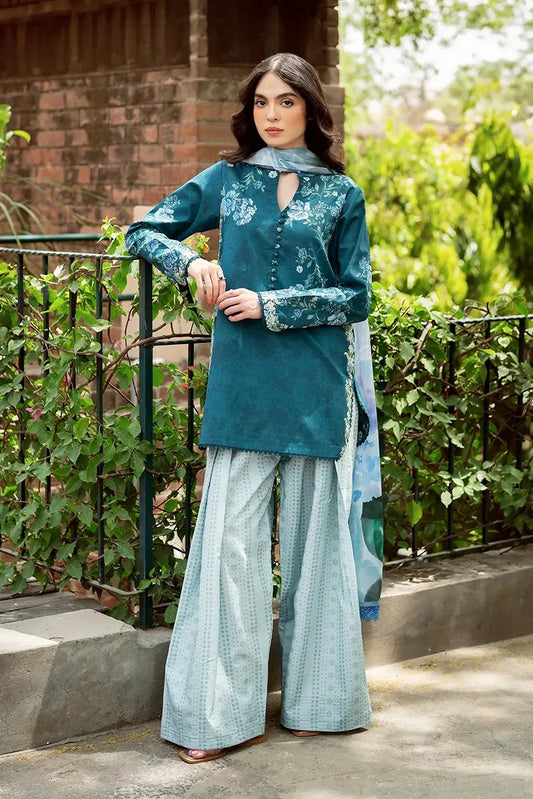 Picture of Asifa & Nabeel - Yakin Lawn Collection - Lush Serenity-(YKL25-03) - Unstitched - Available at Raja Sahib