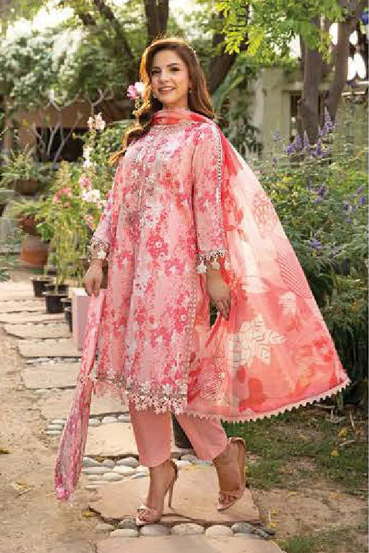 Picture of Maria B - M Basics Lawn Edition Vol 2 - MB-CUS25-910B - Unstitched - Available at Raja Sahib