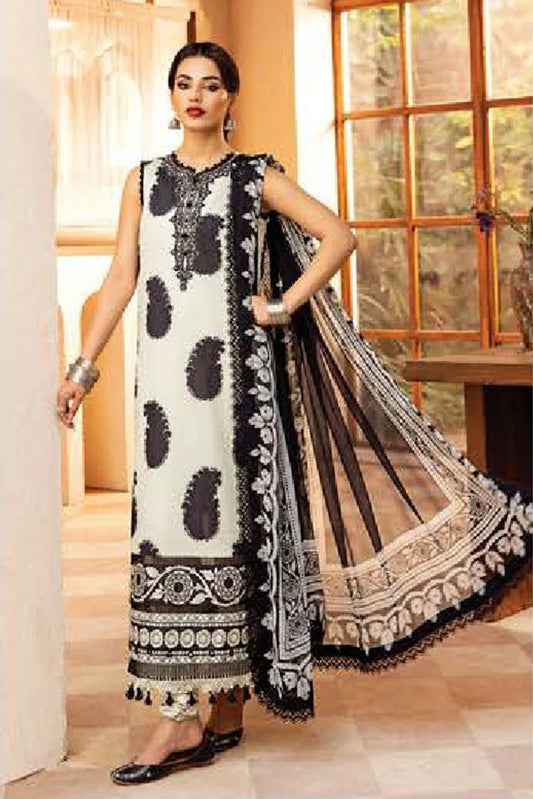 Picture of Maria B - M Basics Lawn Edition Vol 2 - MB-CUS25-911B - Unstitched - Available at Raja Sahib