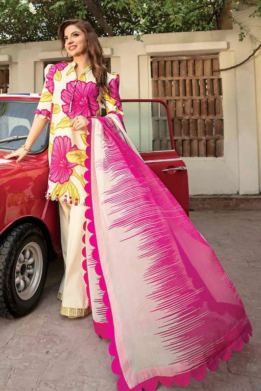 Picture of Maria B - M Basics Lawn Edition Vol 2 - MB-CUS25-902B - Unstitched - Available at Raja Sahib