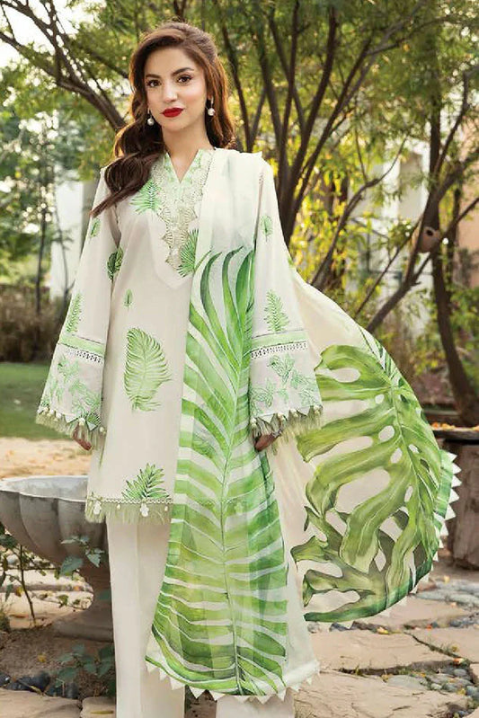 Picture of Maria B - M Basics Lawn Edition Vol 2 - MB-CUS25-906B - Unstitched - Available at Raja Sahib