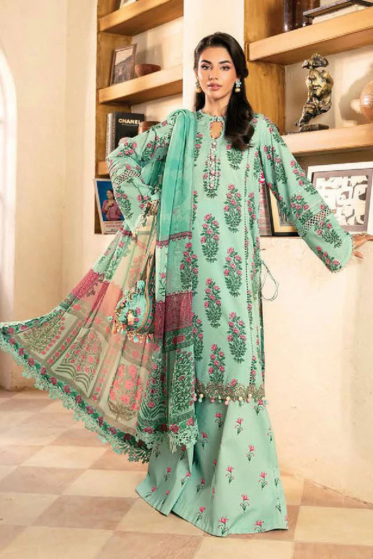 Picture of Maria B - M Basics Lawn Edition Vol 2 - MB-CUS25-908B - Unstitched - Available at Raja Sahib