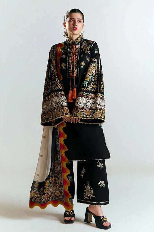 Picture of Hussain Rehar - Jugnu Spring Summer Edit 2 - 01 Gulbar - Unstitched - Available at Raja Sahib