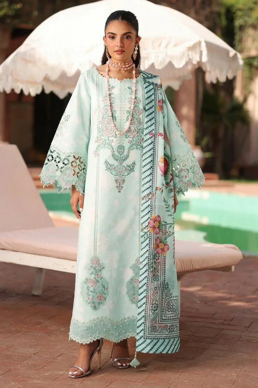 Picture of Alizeh - Embroidered Printed Festive Lawn Edit - 01-MIREGA - Unstitched - Available at Raja Sahib