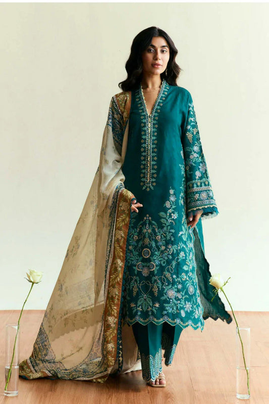 Picture of Zara Shahjahan - Coco Luxury Eid Ul Azha Edit - MARIGOLD-D4 - Unstitched - Available at Raja Sahib