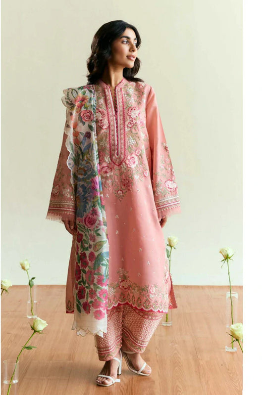 Picture of Zara Shahjahan - Coco Luxury Eid Ul Azha Edit - SABLE-D9 - Unstitched - Available at Raja Sahib