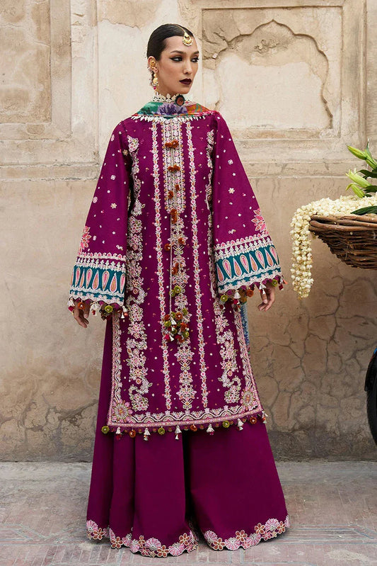 Picture of Hussain Rehar - Nirmal Embroidered Lawn Eid Collection - 11 Kahei - Unstitched - Available at Raja Sahib