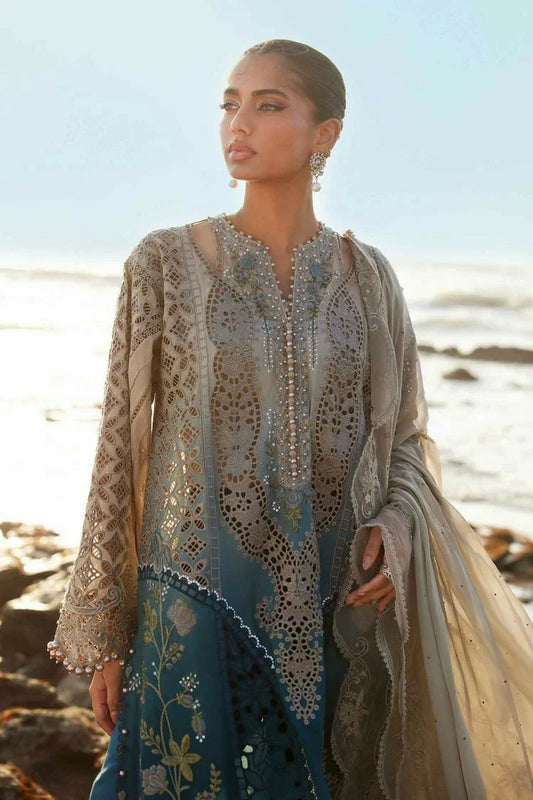 Picture of Maria B - Eid Ul Azha Luxury Lawn Collection - EL25-08 - Unstitched - Available at Raja Sahib