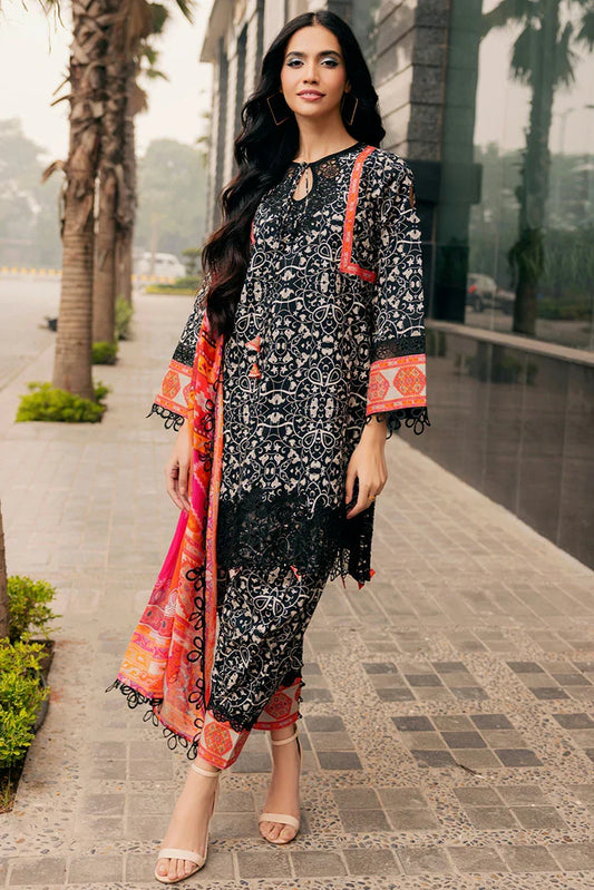 Picture of Charizma - Basant Embroidered Printed Lawn Collection Vol 1 - BAS5-05 - Unstitched - Available at Raja Sahib