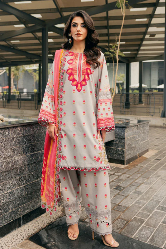 Picture of Charizma - Basant Embroidered Printed Lawn Collection Vol 1 - BAS5-06 - Unstitched - Available at Raja Sahib