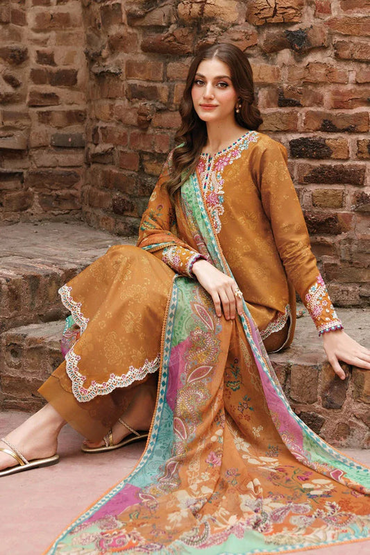 Picture of Farasha - Seraya Embroidered Lawn Collection - 08 MALISA - Unstitched - Available at Raja Sahib