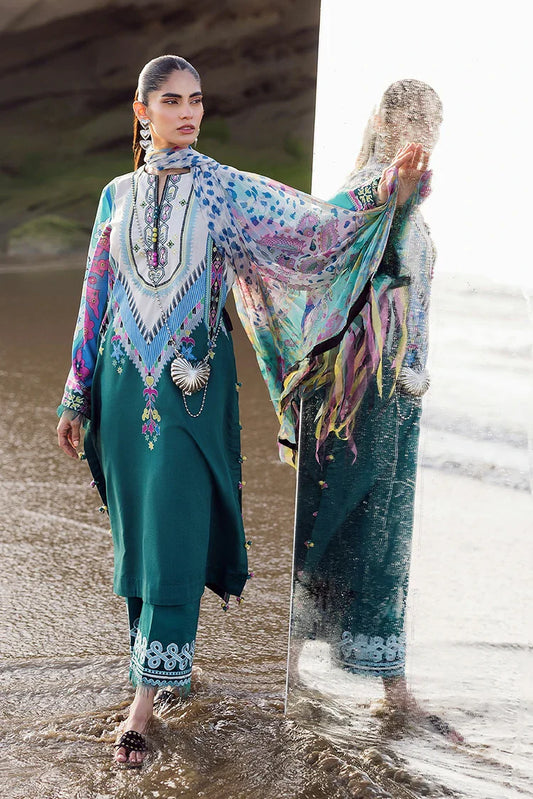 Picture of Sadaf Fawad Khan - Everyday Print Embrodiery Collection - 05 Surf Gypsy - Unstitched - Available at Raja Sahib