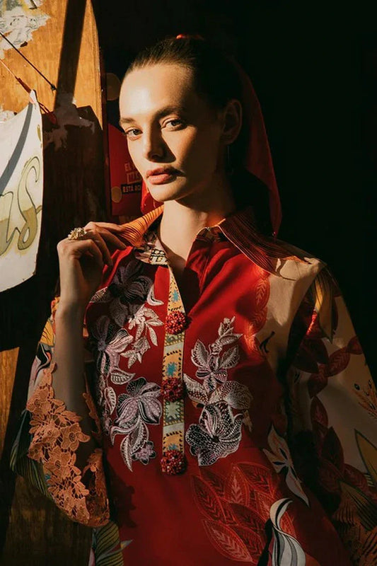 Picture of Mushq - La Dolce Hemline Prints Vol 2 - 4B Ride Vineyard - Unstitched - Available at Raja Sahib