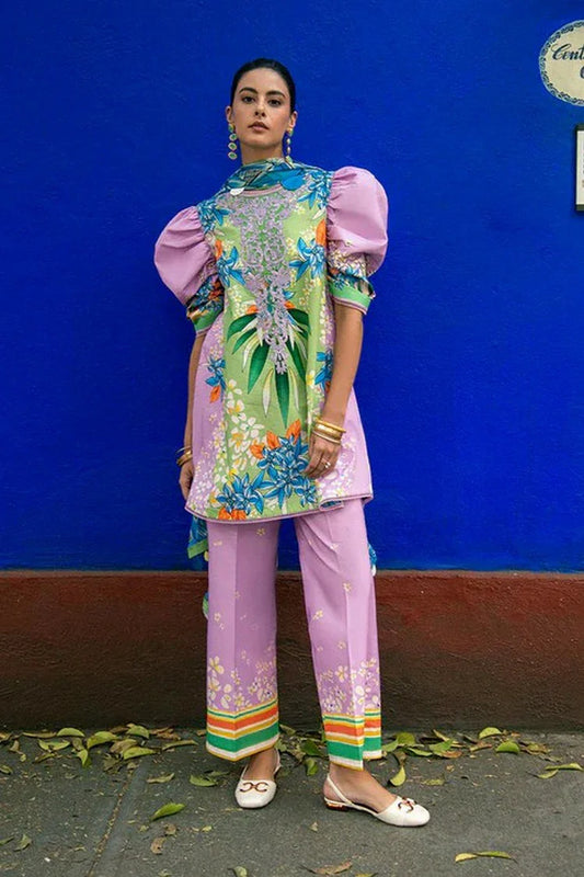 Picture of Mushq - La Dolce Hemline Prints Vol 2 - 8A Ecstasy - Unstitched - Available at Raja Sahib