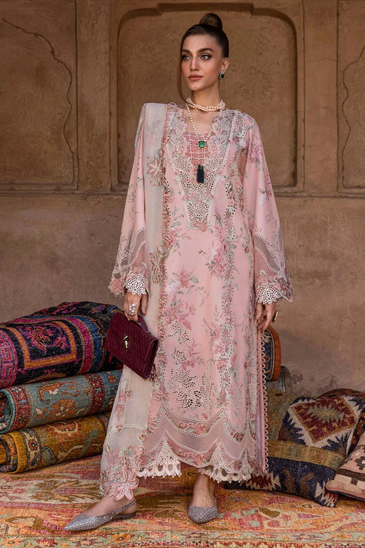 Picture of Crimson - Tasawar Luxe Lawn Collection - LAVENDER FALL-D5A - Unstitched - Available at Raja Sahib