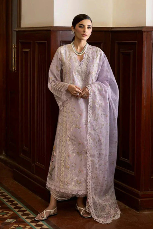 Picture of Saira Shakira - Bloom Luxury Eid Lawn Collection - SWEET OPEL 8A - Unstitched - Available at Raja Sahib