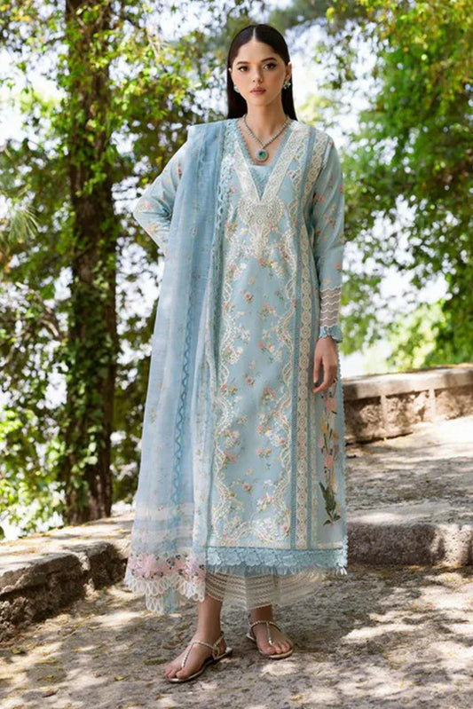 Picture of Saira Shakira - Bloom Luxury Eid Lawn Collection - SWEET OPEL 8B - Unstitched - Available at Raja Sahib