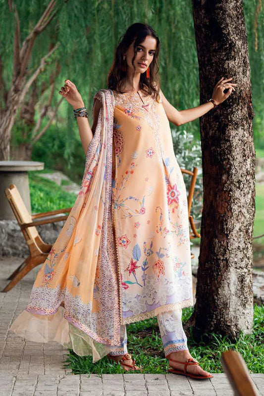 Picture of Roheenaz - Garden Veil Printed Lawn Collection - 2B Oral Whim - Unstitched - Available at Raja Sahib
