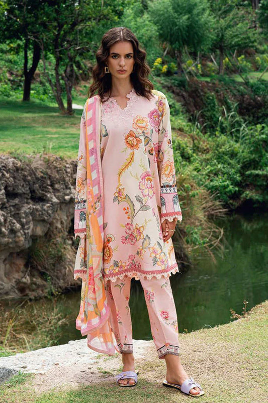 Picture of Roheenaz - Garden Veil Printed Lawn Collection - 5B Wildflower Fluff - Unstitched - Available at Raja Sahib