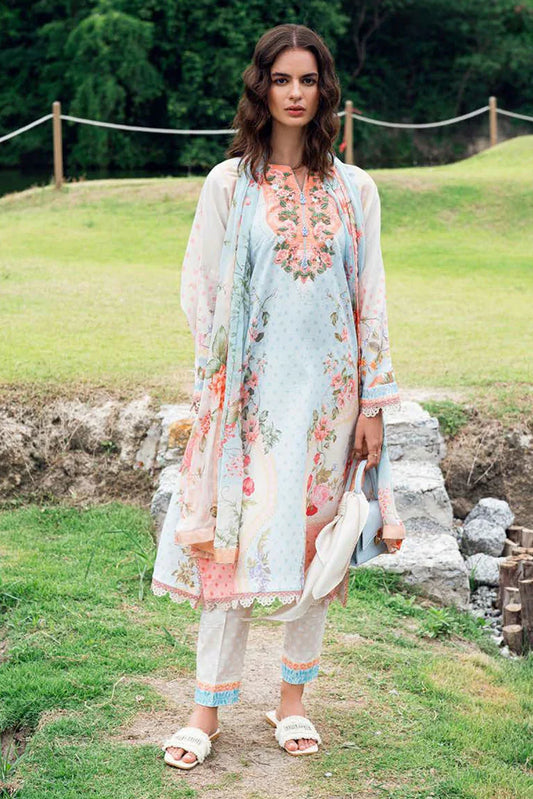 Picture of Roheenaz - Garden Veil Printed Lawn Collection - 7A Cloudberry Glaze - Unstitched - Available at Raja Sahib