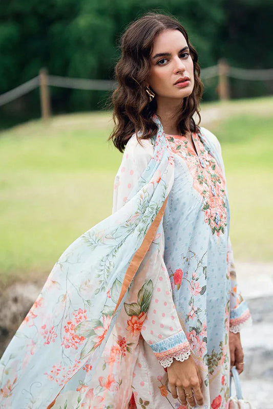 Picture of Roheenaz - Garden Veil Printed Lawn Collection - 7A Cloudberry Glaze - Unstitched - Available at Raja Sahib