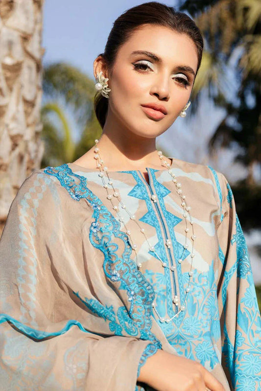 Picture of Charizma - Sheen Chunri Embroidered Printed Lawn Edition Vol 2 - SH5-12 - Unstitched - Available at Raja Sahib